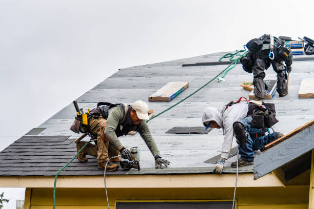 Professional Gutter Installation technician working in Glen, WV